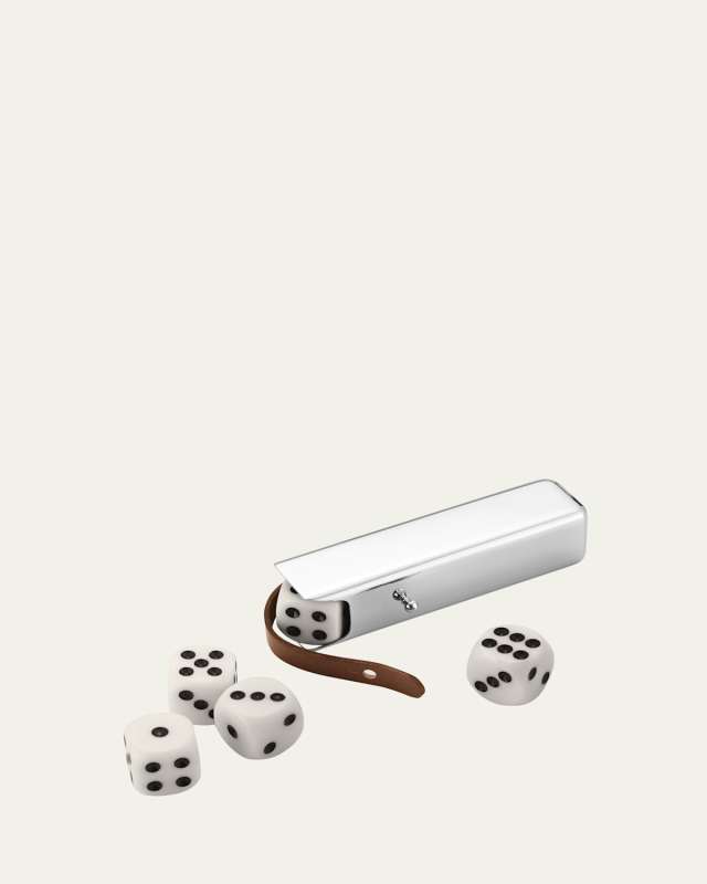 Sky Stainless Steel 5-Dice Set in Case